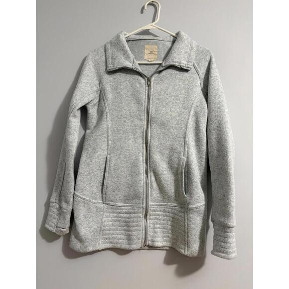 Thread & Supply Blue Zip Up Jacket Womens Small Full Zip Cozy Fleece Lined - Picture 2 of 9